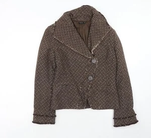 Chaqueta Blazer de lana marrón para mujer VILA talla M - Imagen 1 de 10