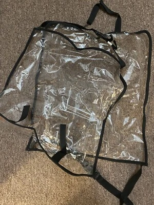 2pcs Car Seat Back Cover, Protector, Kick Mat for Kids, Universal Fit, Clear Tra — 第 1/4 张图片