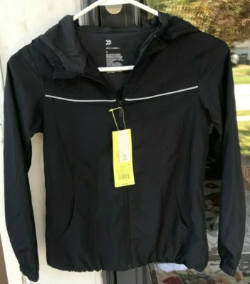 Chaqueta cortavientos con capucha repelente al agua S All In Motion para niñas $30 nueva H Foto 1 de 4