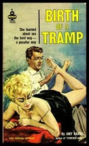 Sexy Cartel de Ficción Pulp Nacimiento de un Vagabundo Estampado en Lona Nevera Imán 6x8 Grande - Imagen 1 de 2
