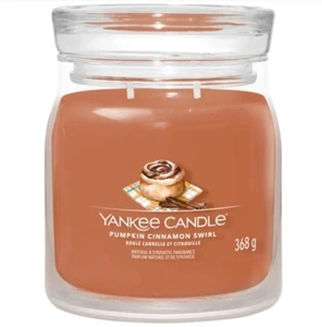 Yankee Candle Signature Medium Jar Pumpkin Cinnamon Swirl 2 Wick - Picture 1 of 3