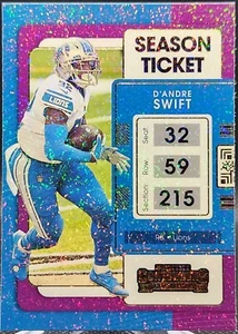 2021 Panini Contenders D'Andre Swift #32 Stardust Sparkle Case Hit - Picture 1 of 2