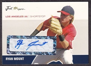 2007 Just Minors baseball card #JA-32 Los Angeles Angels Ryan Mount signed - Picture 1 of 2