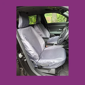 Par de fundas de asiento grises impermeables a medida Dacia Duster 2024+ HECHAS EN REINO UNIDO - Imagen 1 de 4