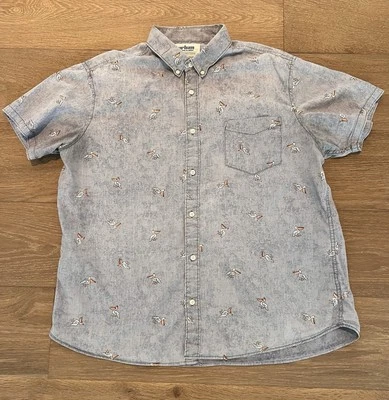Urban Pipeline Shirt Men Small Blue Preppy Pelican Print Casual  Hipster 2XL - Image 1 of 4