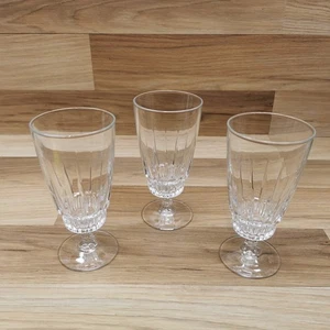 3 x Luminarc Victoria Stemmed Clear Glass Water / Juice Glasses/ Sundae Glasses - Picture 1 of 12
