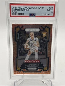 2024 Prizm Monopoly WNBA #39 Cameron Brink DEAL Rookie SSP PSA 9 - Bild 1 von 3