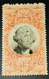 US REVENUE STAMP $2 1870-71 3rd Series ENGRAVED PERF-12 UNHNG - Picture 1 of 2
