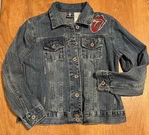 Chaqueta vaquera vintage Rolling Stones ver fotos para medidas y tallas - Imagen 1 de 10