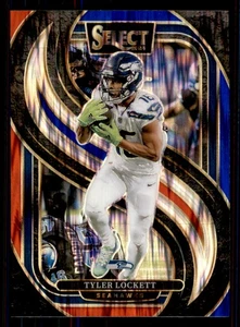 2024 Panini Select Red Blue Prizm Shock #199 Tyler Lockett Seattle Seahawks - Bild 1 von 2
