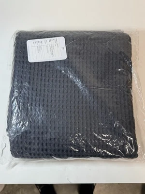 The Citizenry Waffle Shower Curtain Indigo 72”x72” - Image 1 of 2