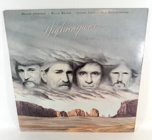 WAYLON WILLIE JOHNNY KRIS Highwayman 1985 LP Vinyl VG+/VG - Picture 1 of 13