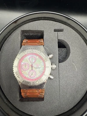 Vintage TechnoMarine TechnoSport Cruise CS07 Diver's Watch Chronograph MOP Dial - Image 1 of 4