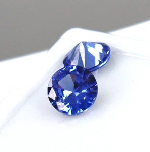 Zafiro azul natural de 1,80 quilates AAA+ piedras preciosas sueltas certificadas de calidad corte redondo - Imagen 1 de 7
