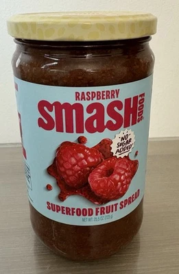 Smash Foods Raspberry Jam No Sugar Added - Superfood Fruit Spread 25.5 Oz  - Image 1 of 4
