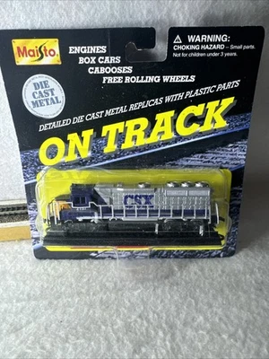 Литой металлический локомотив на рельсах Maisto реплика коллекционные предметы - Изображение 1 из 4