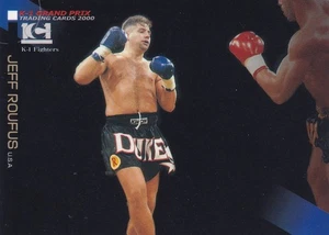 Tarjeta Jeff Duke Roufus 2000 Época K-1 Kickboxing Gran Premio Mundial #37 UFC Coach - Imagen 1 de 23