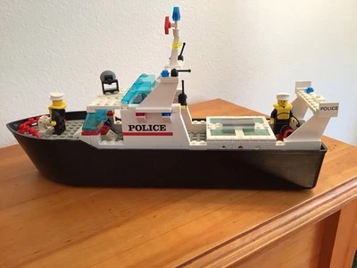  (1991) LEGO - Juego Barco de Policía 4021 Patrulla de Policía - ¡Raro! (98% completo) Foto 1 de 4