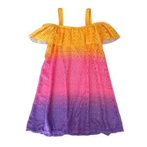 Mädchen Strand Schwimmen Überziehen Leicht Regenbogen Schulterfrei Größe 10 - Neu ohne Etikett - Bild 1 von 10