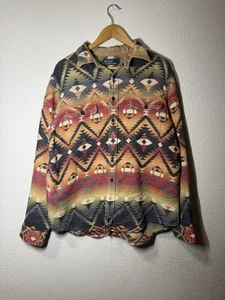 ralph lauren southwestern aztec navajo beacon shirt medium - Picture 1 of 5