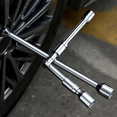Generic 4 Way Folding Lug Wrench Cross Wrench Professional Space Saving - Image 1 of 4