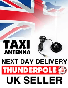 Thunderpole Taxi Radio Antenna Mag Kit |  VHF Whip Aerial Mag 4m lead BNC Plug - Picture 1 of 3