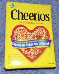 Vtg Pretend Play Mini General Mills Cheerios Cardboard Box Toy - Picture 1 of 8