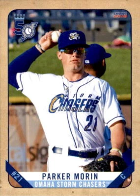 2018 Omaha Storm Chasers Choice #15 Parker Morin Richmond Virginia Baseball Card - Image 1 of 2