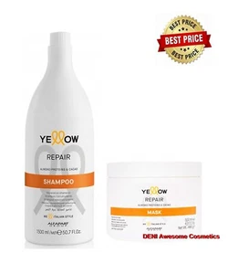 Alfaparf Yellow Repair  2x Set Shampoo 500ml & Conditioner 500 + 1 x Mask 500ml - Picture 1 of 1