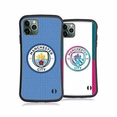 MAN CITY FC 2021/22 BADGE KIT HYBRID CASE FOR APPLE iPHONES PHONES - Image 1 of 4