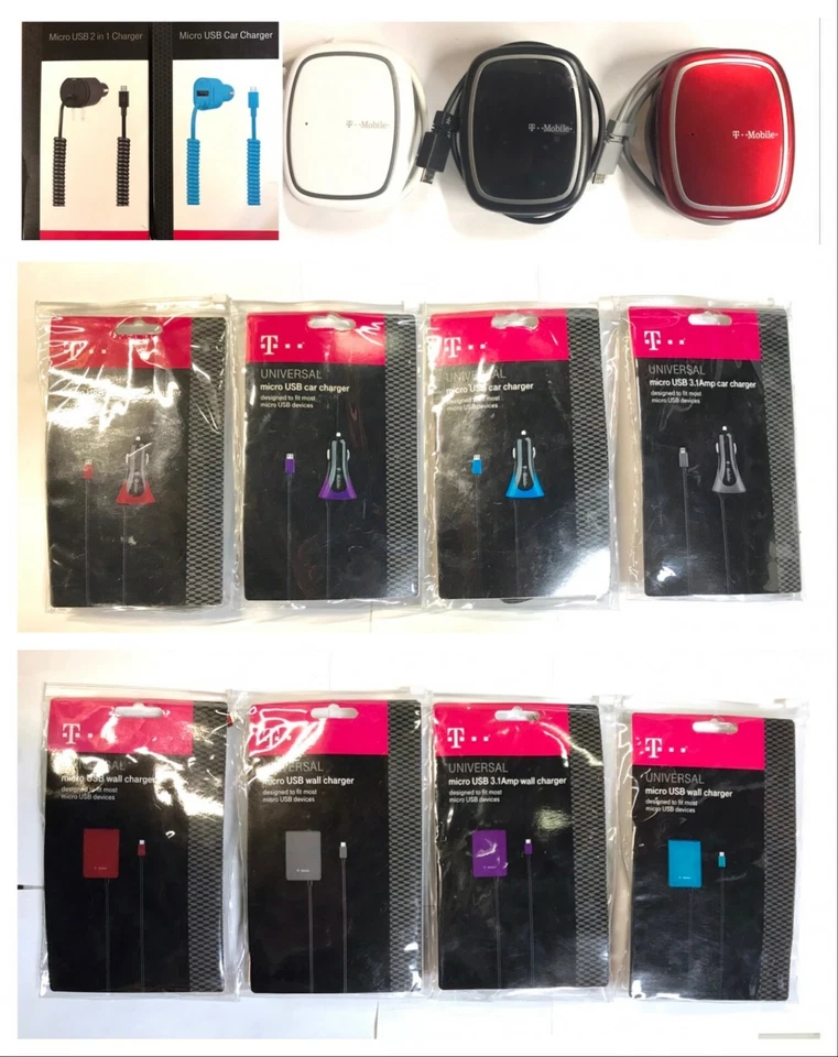 Original T-Mobile Wall & Car Charger (3.4 Amp) for Universal Micro USB Devices * - Image 1 of 2