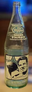 Vintage Rare 1979 Roger Staubach "Dr. Pepper" (32 oz)Commemorative Glass Bottle - Picture 1 of 5