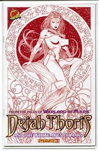 Dejah Thoris e le scimmie bianche di Marte #3 variante DF esclusiva 450 dinamite 201 - Foto 1 di 2