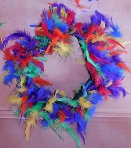 New Multi-colored Feather Tutu Parrot Girls Costume - Picture 1 of 3