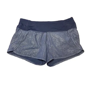 Lululemon Damengröße 6 Laufzeiten Short II *4" Schrittlänge Leuchtkraft Foliendruck Lulu - Bild 1 von 5