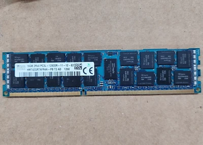 Hynix HMT42GR7AFR4A-PB 16GB 2Rx4 PC3L-12800R DDR3 RDIMM Memory Module - Image 1 of 3