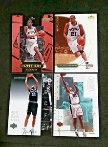 TIM DUNCAN UD OVATION (4) PREMIUM BRAND CARD LOT - SPURS, 2020 HOF - Picture 1 of 4
