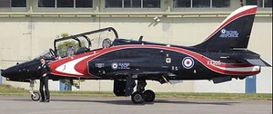 BAE Hawk British Royal Air Force Airplane Wood Model Small - Picture 1 of 1