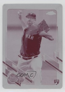 2021 Topps Chrome Printing Plate Magenta 1/1 David Peterson #133 Rookie RC 0a5t