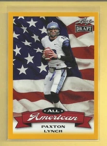 Paxton Lynch RC 2016 Leaf Draft All American GOLD Rookie Card # AA-10 Broncos - Bild 1 von 2