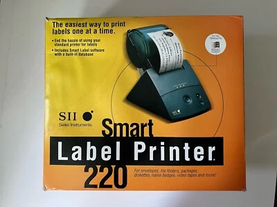 Seiko SII 220 Smart Thermal Label Printer SLP-220 Windows IBM - Image 1 of 4