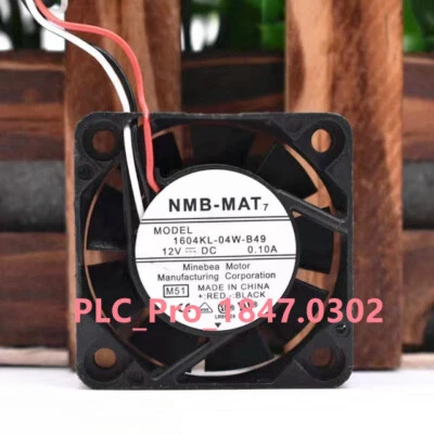 1PCS NEW NMB-MAT 1604KL-04W-B49 4010 4CM 12V 0.1A 40*40*10mm Fan  Fast delivery - Image 1 of 3