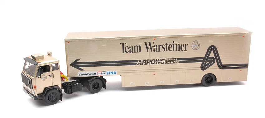 Volvo F89 Team Warsteiner Arrows 1981 F1 Formula 1 Trasportatore 1/43 IXO TTR023