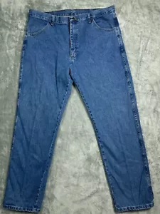 VTG 90s Rustler Mens 40x32 Jeans Western Blue Jeans Wrangler Straight Mexico - Picture 1 of 10