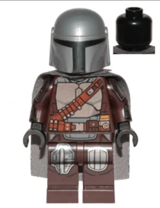 LEGO Star Wars Mandalorian Minifigure SW1135 Din Djarin Beskar Armor Cape Figure - Picture 1 of 1