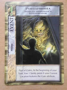 Tarjeta de colección ""Portaphobia"" para Mythos TCG CCG 1996 Chaosium - Imagen 1 de 2
