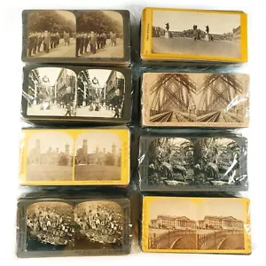 Lot of 50+ Random Antique Stereoview Cards - Original 1860s-1920s Photographs - Picture 1 of 3