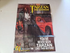 Vintage 1992 Malibu Comics Tarzan The Warrior 27" x 20" Promo Poster - Imagen 1 de 14