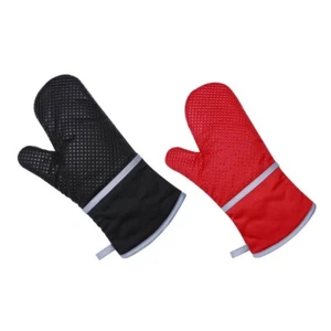 Heat Resistant Oven Mitts KitchenGloves for Cooking Grilling Baking Tool 13inch - Picture 1 of 8