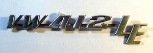 Emblem Schriftzug VW 412 LE verchromt / original  - Bild 1 von 2